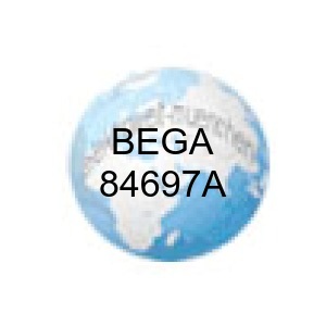 Preview: BEGA Holzmast, 84697A, Silber