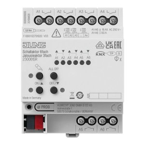 Preview: Jung KNX Schaltaktor 6fach, KNX 230061SR