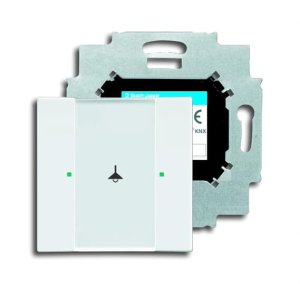 Busch-Jäger 6125/01-84 UP-Sensoren für KNX, UP-Sensoren solo®, Tastsensor, 1-fach, studioweiß (6115-0-0182)