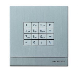 Busch-Jäger 83100/71-660 Busch-Welcome®, Zutrittskontrolle, Außenstation mit Tastatur-Modul, edelstahl, edelstahl (8300-0-0415)