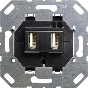 Gira 235900 USB Spannungsvers. 2fach Einsatz