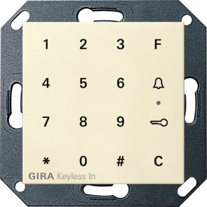 Gira 260501 Gira Keyless In Codetastatur System 55 Cremeweiss