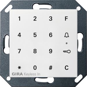 Gira 260503 Gira Keyless In Codetastatur System 55 Reinweiss