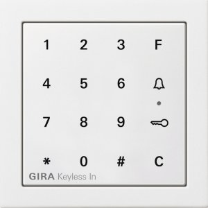 Gira 2605112 Gira Keyless In Codetastatur Flaechenschalter Reinweiss