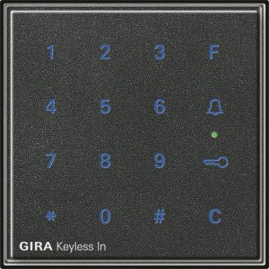 Gira 260567 Gira Keyless In Codetastatur Gira TX_44 (WG UP) Anthrazit