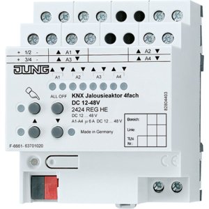 Jung 2424REGHE KNX Jalousieaktor 4fach DC