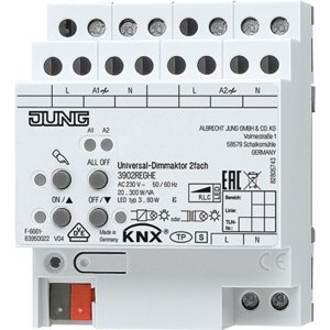 Jung KNX Uni:-Dimmaktor 2f 3902REGHE