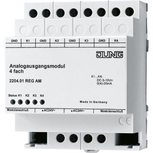 Jung 2204.01REGAM KNX Analogausgangsmodul 4fa