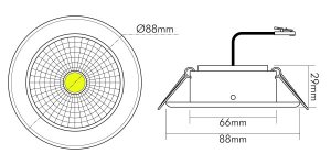 Nobile 5068-ECO-FLAT-WEIß-MATT-8W-BIO-930-, 1857070023