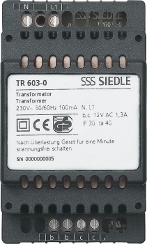 Siedle Transformator 230VAC 200035160-00, TR603-0